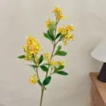 Lifelike yellow artificial lilac branch for elegant home and wedding scene decoration. - Yellow