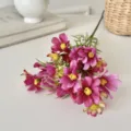 Artificial dark pink cosmos flowers bouquet for home decoration and photography props - Cosmos (Single Branch) / Rose Red