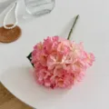 Elegante rosa melierte künstliche Hortensie für die Heimdekoration und Hochzeiten - Dunkelrosa