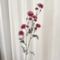 Flocked artificial purple camellia flower stem for elegant home table centerpiece decoration. - Purple