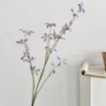 Purple artificial Oncidium orchid branch for minimalist home and wedding decor. - Light Purple