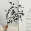 Flores de estatice artificiales moradas de alta calidad para jarrón elegante y decoración - Púrpura profundo