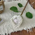 Artificial white King Protea bud for home and wedding table decoration - White Ba Wang Hua