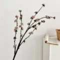 Lifelike pink foam berry branch artificial flower for elegant home interior decoration - Pink