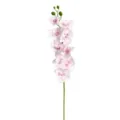 70cm artificial pink butterfly orchid with 9 heads and green buds for home decor - Light Pink