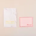 Elegante juego de tarjetas de felicitación con pan de oro y diseños de mármol y rosa - Futuro Brillante (Estampado Oro Minimalista) / Paquete de 10