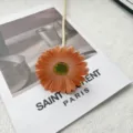 Flor artificial de gerbera africana de PU melocotón para decoración de hogar y bodas - Rojo coral