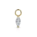 Colgante de circonita con corte marquesa en acabado dorado para joyas de piercing - Forma de Marquesa (CC192-2) / Dorado