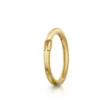 Cierre de aro con bisagra chapado en oro pulido para creación de joyas personalizadas. - Aro de Bisagra (CC030) / 1.2x6mm / Dorado