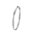 Eleganter silberfarbener minimalistischer doppellagiger gedrehter Ring aus Edelstahl - Größe 5 / Stahlfarbe(CXWLR2159)