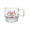 Tazza da caffe in vetro trasparente con manico stampa coniglietto carino tazza acqua - Coniglio della Fortuna