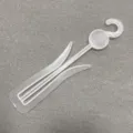 Transparent plastic flip-flop shoe hanger hook for retail display and store organization - Shoe Hook (CY04014)