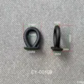 Gedetailleerde afmetingen van zwarte siliconen handgreep voor productverpakkingen - CY00109 silicone
