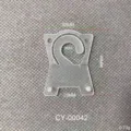 Detailed technical dimensions of transparent plastic display hook for packaging bags - Packaging Hook Style (CY00042)