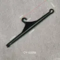 Appendiabiti nero in plastica per sciarpe e organizzazione armadio - Modello CY-03056 - Gancio Asta Rotonda Liscio (CY03056)