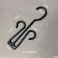 Plastic flip-flop shoe hanger display hook black lightweight durable retail merchandising tool - Shoe Hook (CY00098)