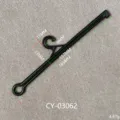 Appendiabiti professionale per sciarpe in plastica nera con dimensioni 165mm e SKU CY-03062 - Gancio Display Sottile (CY03062)