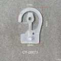 Transparent plastic snap hook CY-00073 for packaging with dimensions 55x37mm and 1.42g weight - Packaging Hook Style (CY00073)
