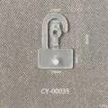 Clear plastic snap hook for packaging bags with dimensions 47x29mm CY-00035 - Packaging Hook Style (CY00035)
