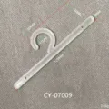Transparenter PP-Kunststoffhaken für Verpackungsbeutel mit deutlichen Maßangaben - Lang Transparent (CY07009) / 125mm x 30mm