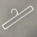 Transparante plastic sjaalhanger voor handdoeken met open rechthoek - Slanke Gesloten Rechthoekige Stijl (CY03007) / Semi-transparant
