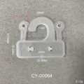Transparenter PP-Kunststoff-Druckknopfhaken für die Display-Verpackung von Unterwäsche - Stil CY00064 / 500g-1000g Packung / Weiß/Schwarz/Transluzent