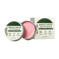 Soothing body balm in a metal jar with pink cream, natural relief cream main display view. - 60.00g