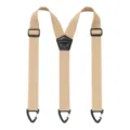 Bretelle elastiche da uomo con cinturini regolabili e clip resistenti per un comodo supporto. - Stile a 3 Ganci / Kaki