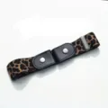 Leopard print elastic buckleless belt for women, adjustable lazy invisible waist strap. - Leopard Print