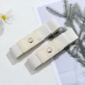 Cintura elastica senza fibbia per jeans, regolatore di girovita invisibile e regolabile donna. - Beige Coppia