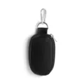 Piccola custodia nera con portachiavi borsa con zip portatile dettaglio vista articolo - Nero