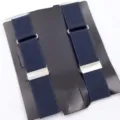 Men's Women's Elastic Shirt Sleeve Garters Adjustable Metal Arm Bands Anti-Slip Holders - Dark Gray