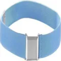Cintura Elastica Bambini Azzurra Cintura Semplice Regolabile Fibbia Piatta Pantaloni - Azzurro