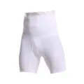 Herren High Waist Boxer Briefs weiss glatt elastisch atmungsaktiv bequem Unterwaesche Form - S / Weiß