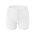 White high waist seamless safety shorts breathable soft underwear anti chafing underskirt - M / White