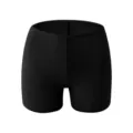 Zeriluna high waist seamless safety shorts black breathable comfortable skin fit underwear - M / Black