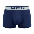 Boxer da uomo comodi blu scuro intimo traspirante con elastico in vita morbido - Taglia S / Blu scuro