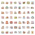 Set de 60 bonitas pegatinas de gatos para scrapbooking, papelería y decoración creativa de bricolaje - 60 Piezas/Paquete