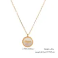 Collana Mom dorata con ciondolo in madreperla, catena 45cm - Vera Conchiglia Rotonda (81785)