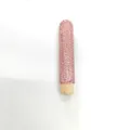 Variante mango de madera brocha maquillaje diamantes imitación, accesorio brillante. - Grande rosa puro (1 pieza)