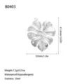 Spécifications détaillées pour ce pendentif en feuille de monstera en acier inoxydable - Style de Feuille de Monstera (B0403) / Acier