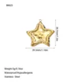 Dettaglio del ciondolo a stella marina in acciaio inossidabile dorato con misure - Stile Stella Marina (B0023) / Oro
