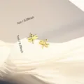 Vista dettagliata dei ciondoli a libellula placcati in oro 18K con dimensioni 1cm - Libellula (077)