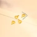 Piccoli ciondoli a forma di scarabeo dorato per gioielli fai-da-te con misure. - Coccinella (031) / 1x1,2cm