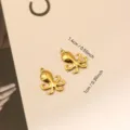 Detailmaße des goldenen Oktopus-Anhängers aus Edelstahl für DIY-Schmuckherstellung - Krake (007)
