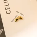 Gold stainless steel teardrop pendant accessory for DIY jewelry making 1.2cm size - Fruit (039)