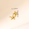 Kleiner goldener Seestern-Anhänger für DIY-Schmuck mit Größenangaben - Kleiner Seestern (011)
