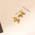 Golden stainless steel unicorn pendant charm for DIY jewelry making accessories - Unicorn (042)