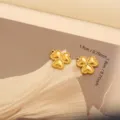 Pendentif trèfle cœur doré pour bijoux DIY, accessoire en acier inoxydable 1,9x1,8 cm. - 062 Cœur de Trèfle