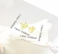 Lot de breloques en forme de cœur en acier inoxydable doré avec motif de soleil - 071 Charme de Cœur